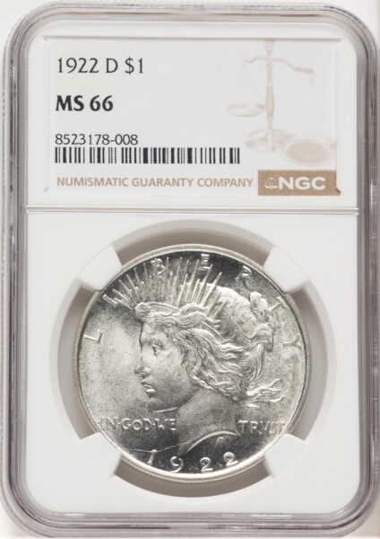 1922-D S$1 66 NGC