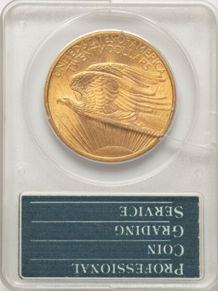 1908 $20 NO MOTTO 61 PCGS