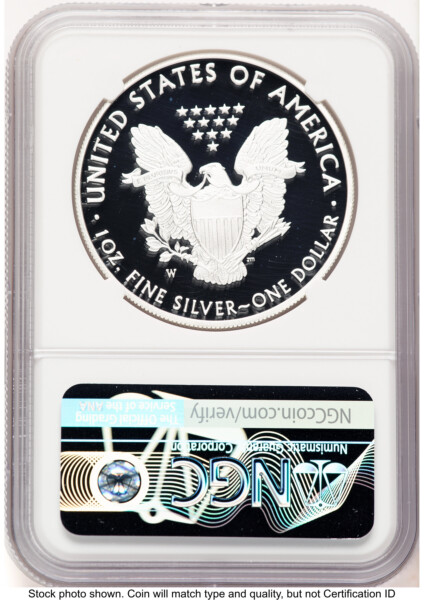2020-W Proof Silver Eagle 1 oz Thomas Uram 70 NGC