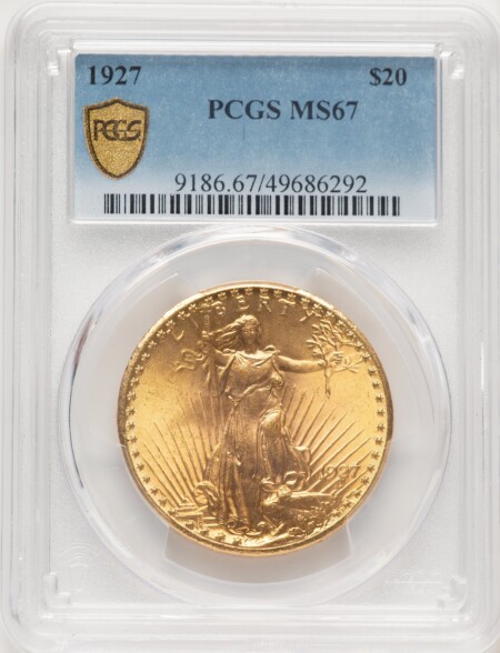 1927 $20 PCGS Secure 67 PCGS