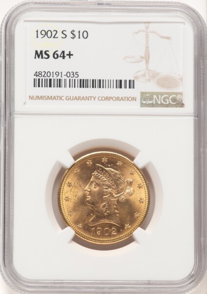 1902-S $10 NGC Plus 64 NGC