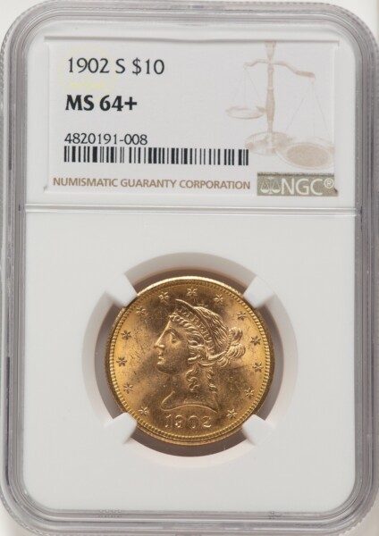 1902-S $10 NGC Plus 64 NGC