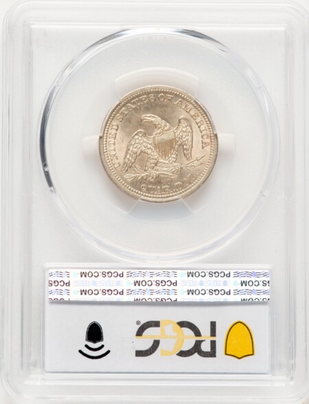 1842-O 25C Large Date, MS PCGS Secure 64 PCGS