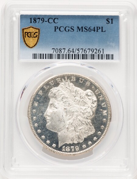 1879-CC S$1, PL PCGS Secure 64 PCGS