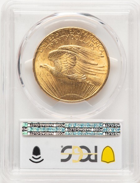 1908 $20 NO MOTTO PCGS Plus 65 PCGS