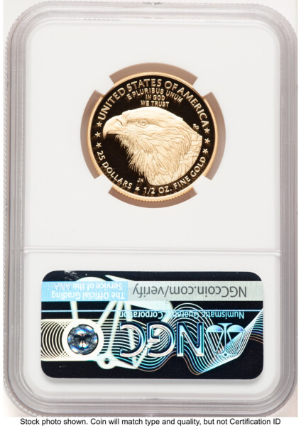 2021-W Type 2 Proof Gold Eagle 1/2 oz FDI Joel Iskowitz 70 NGC