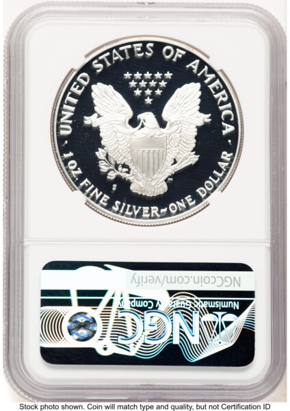 1989-S Proof Silver Eagle 1 oz Thomas Uram 70 NGC