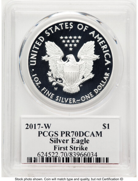 2017-W Proof Silver Eagle 1 oz FS Ed Moy 70 PCGS