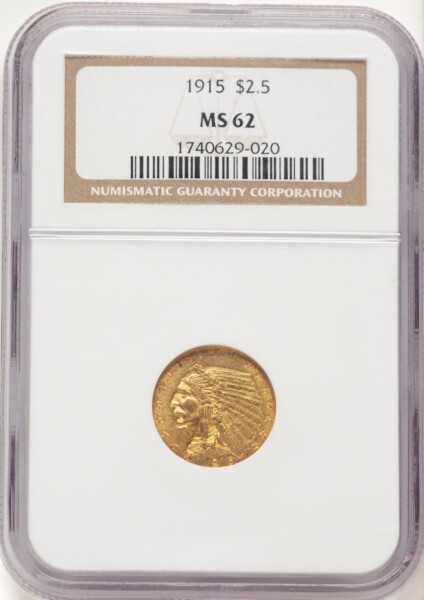 1915 $2 1/2 62 NGC