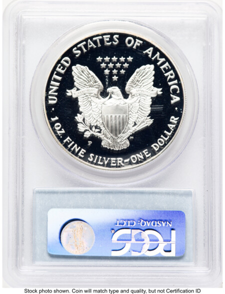1993-P Proof Silver Eagle 1 oz Blue Label 70 PCGS
