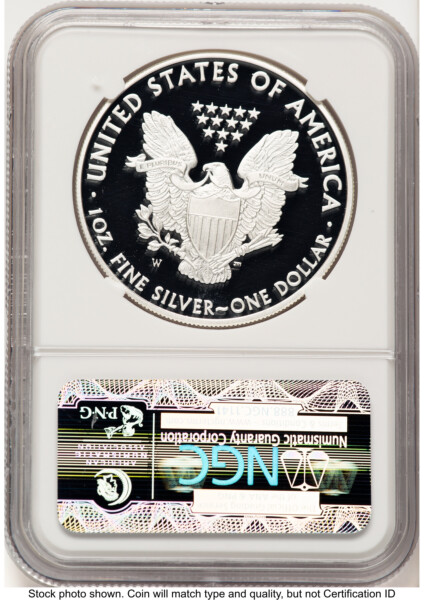 2010-W Proof Silver Eagle 1 oz ER American Liberty Series Label 70 NGC