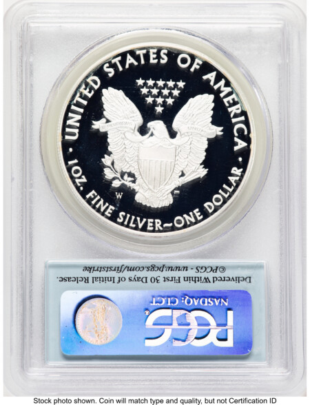 2010-W Proof Silver Eagle 1 oz FS Flag 70 PCGS