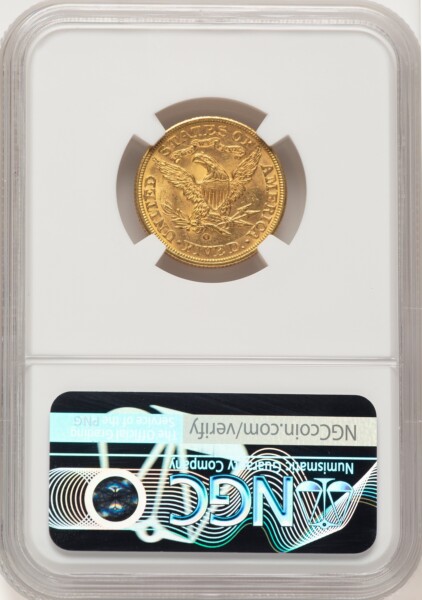 1893-O $5 62 NGC