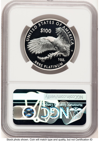 2018-W Proof Platinum Eagle 1 oz Brown Label 70 NGC