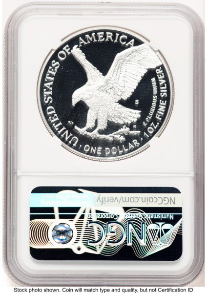 2021-S TY2 Proof Silver Eagle 1 oz FDI Michael Gaudioso US Mint Engraver Series 70 NGC