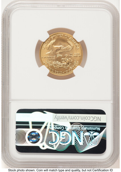 2006-W Burnished Gold Eagle 1/4 oz 0.25 oz Brown Label 70 NGC