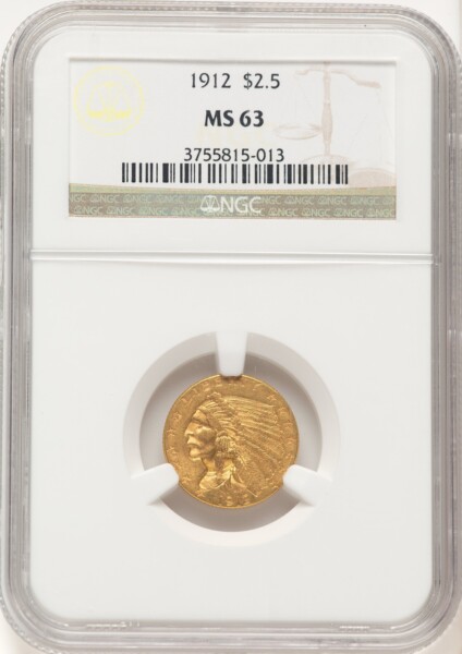 1912 $2 1/2 63 NGC