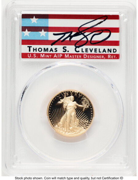 2024-W Proof Gold Eagle 1/4 oz AR Thomas Cleveland Americana 70 PCGS