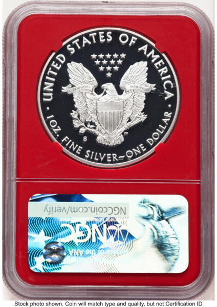 2017-S Proof Silver Eagle Congratulations Set 1 oz ER San Francisco Bridge Label Red Core 70 NGC