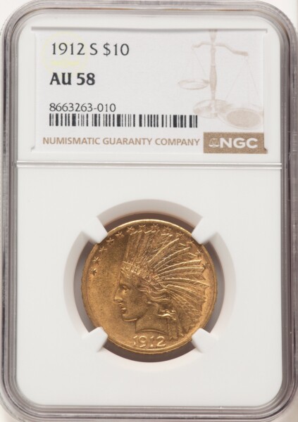 1912-S $10 58 NGC