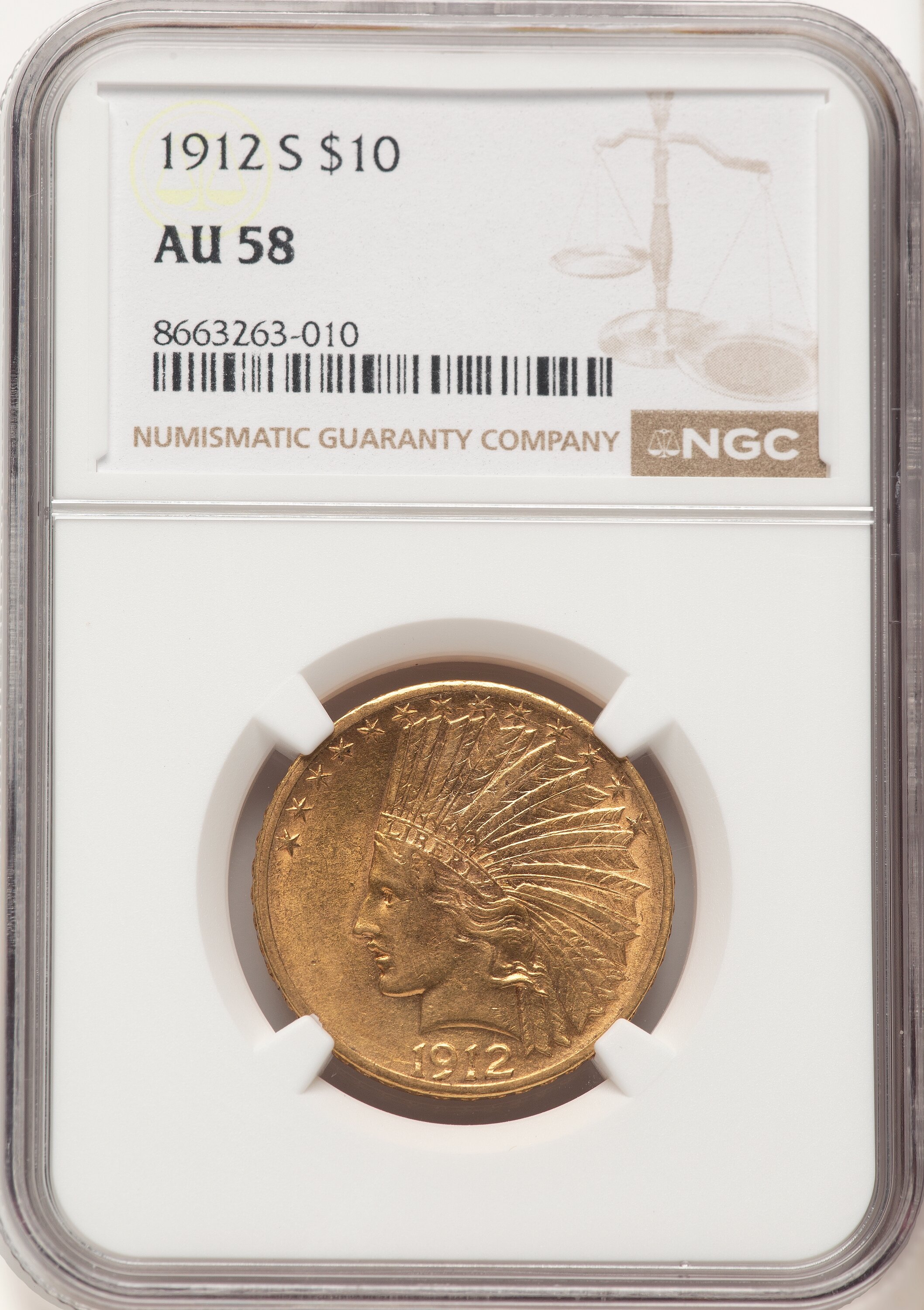 1912-S $10 58 NGC