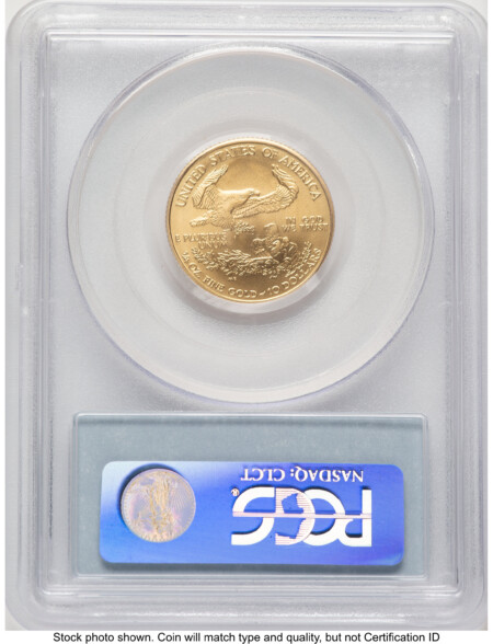2008-W Burnished Gold Eagle 1/4 oz Blue Label 70 PCGS