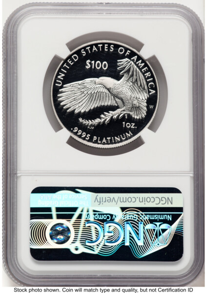 2023-W Proof Platinum Eagle 1 oz FDI American Liberty Series Label 70 NGC