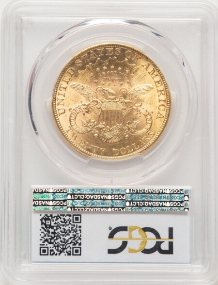 1889 $20 Blue Gradient 63 PCGS