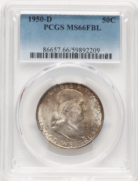 1950-D 50C, FL 66 PCGS