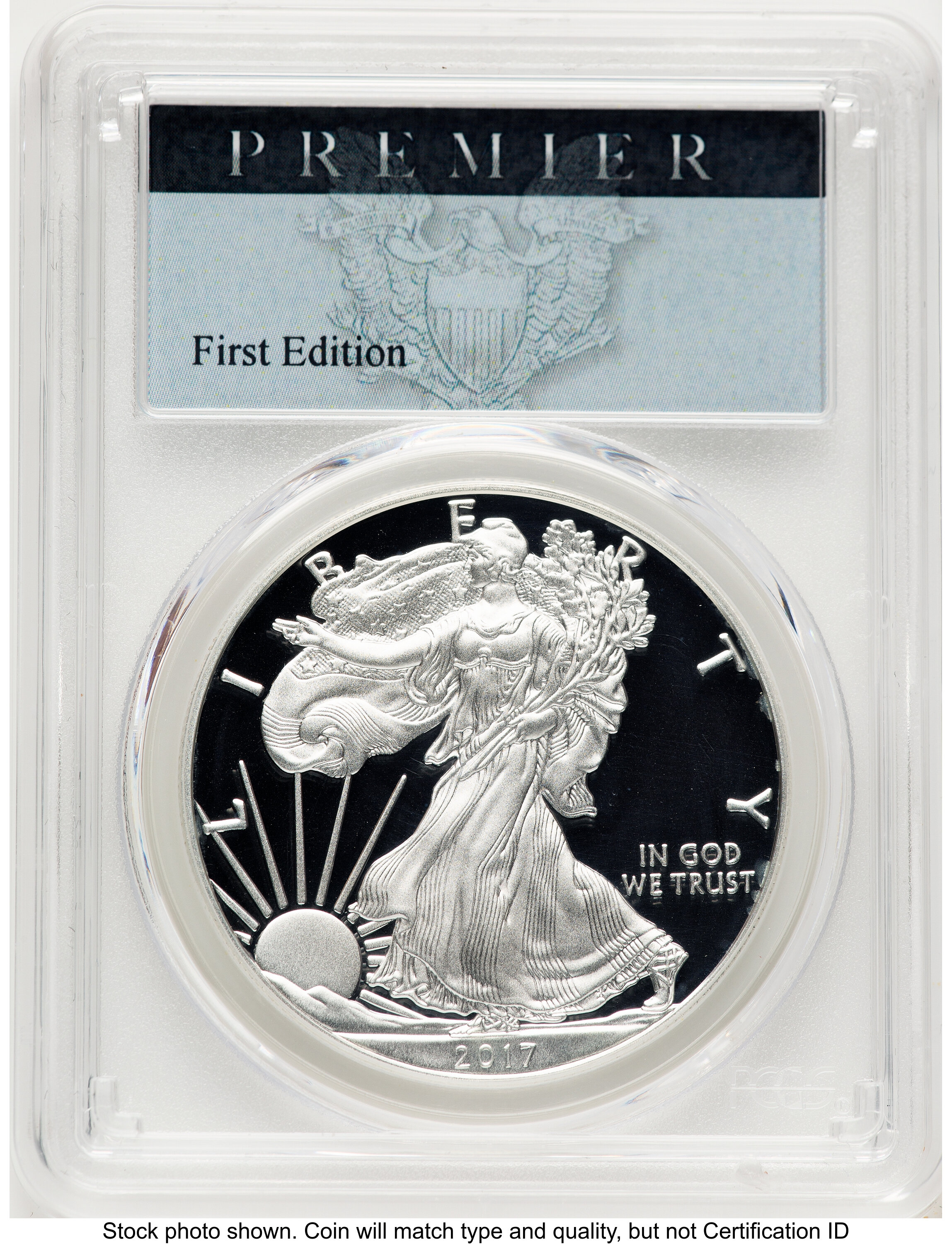 2017-S Proof Silver Eagle Congratulations Set 1 oz Premier Label 70 PCGS