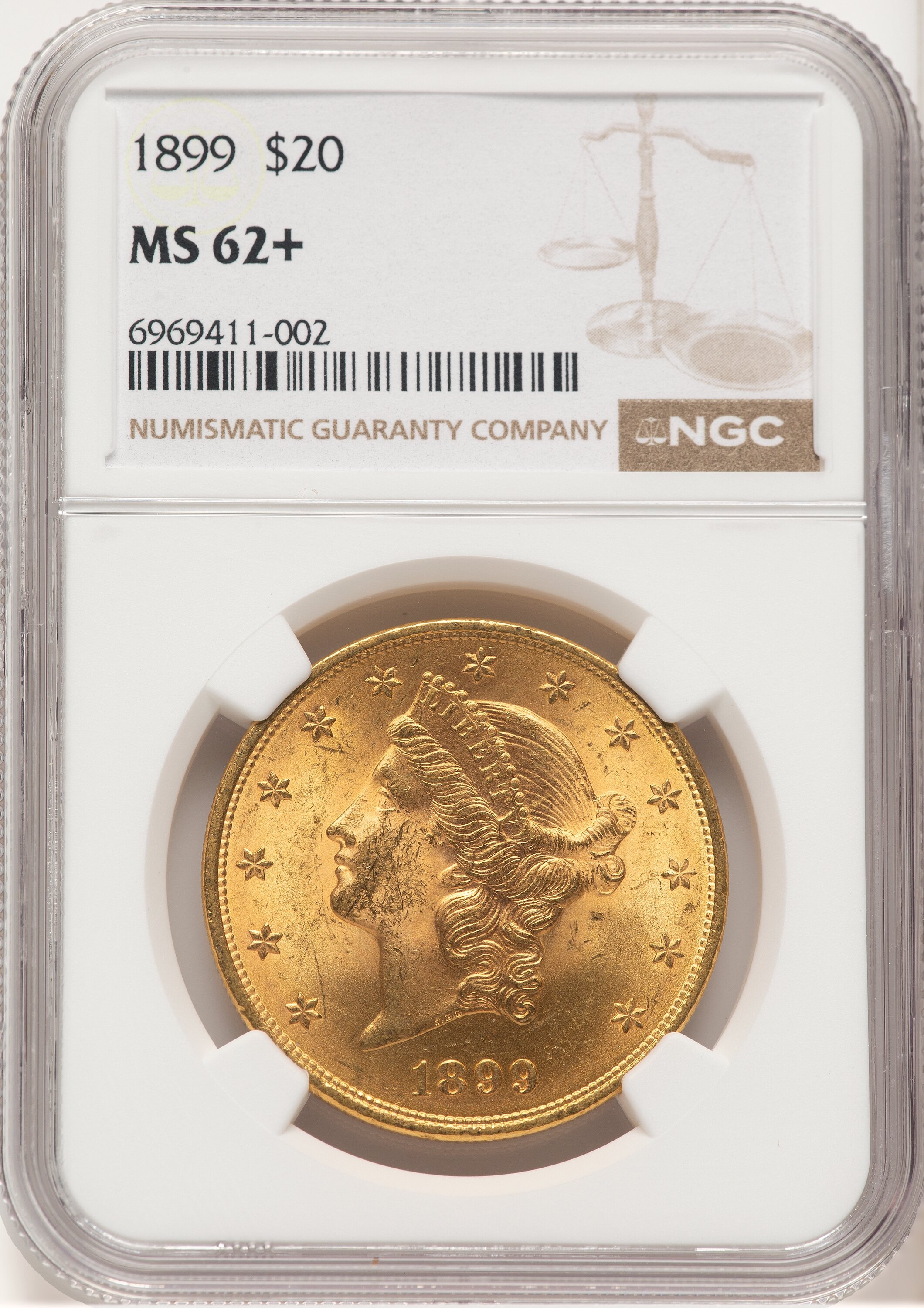 1899 $20 NGC Plus 62 NGC