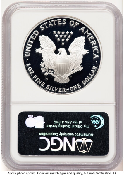 2006-W Proof Silver Eagle 1 oz Brown Label 70 NGC