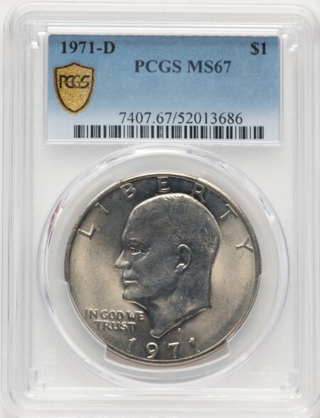 1971-D $1 PCGS Secure 67 PCGS
