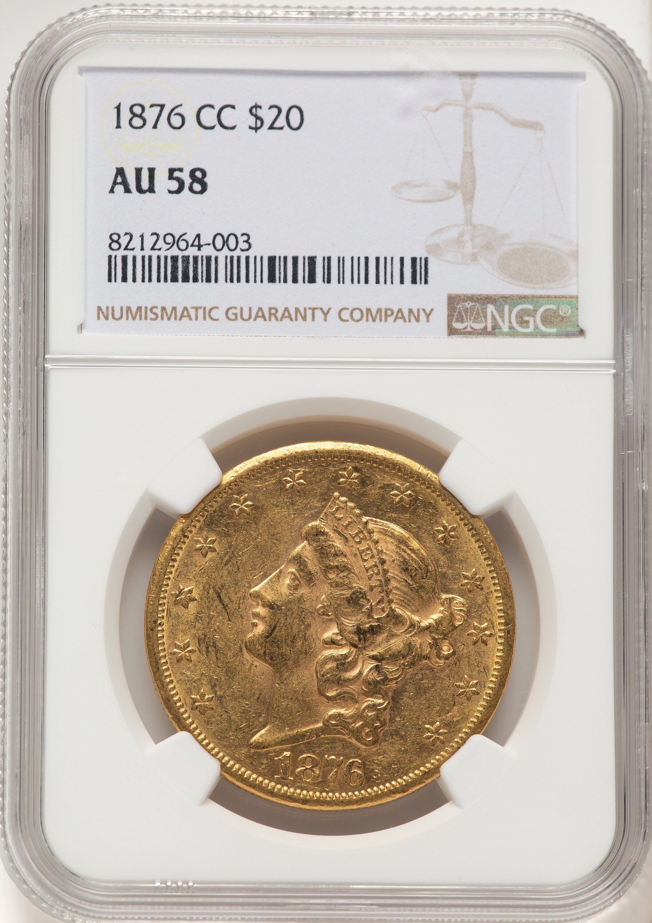 1876-CC $20 58 NGC