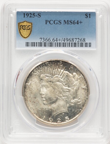 1925-S S$1 PCGS Secure PCGS Plus 64 PCGS