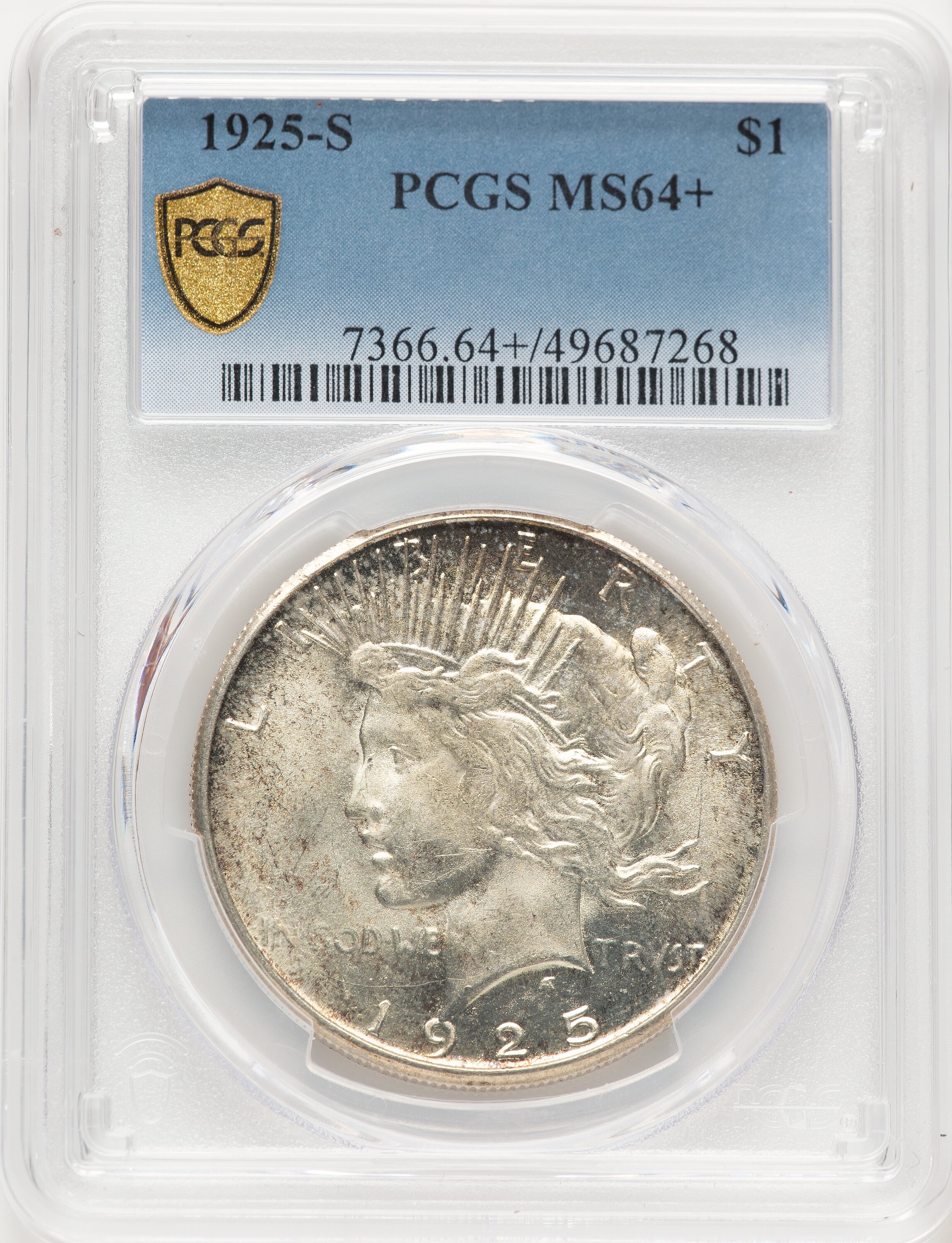 1925-S S$1 PCGS Secure PCGS Plus 64 PCGS
