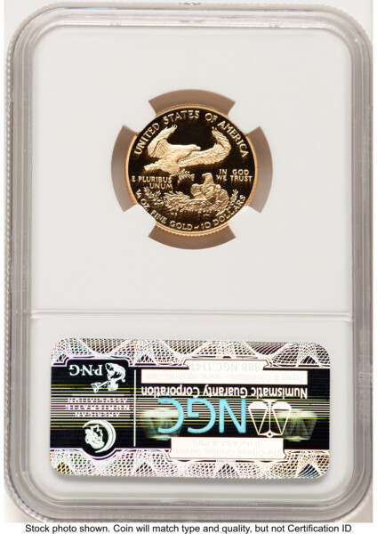 2003-W Proof Gold Eagle 1/4 oz Brown Label 70 NGC