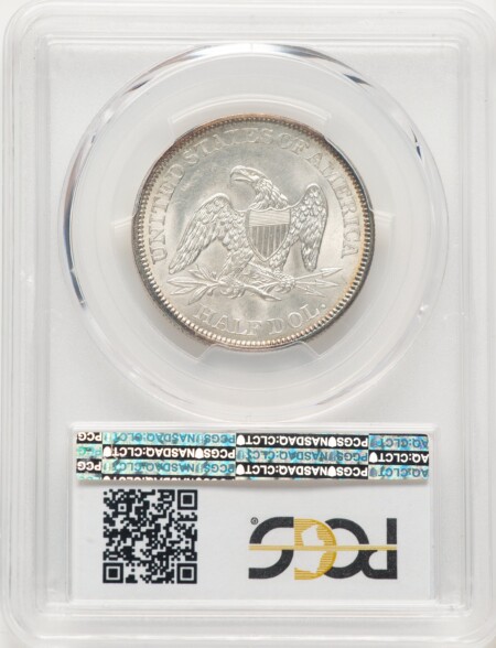 1861 50C, MS 64 PCGS
