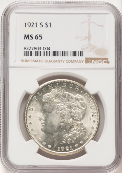 1921-S S$1 65 NGC
