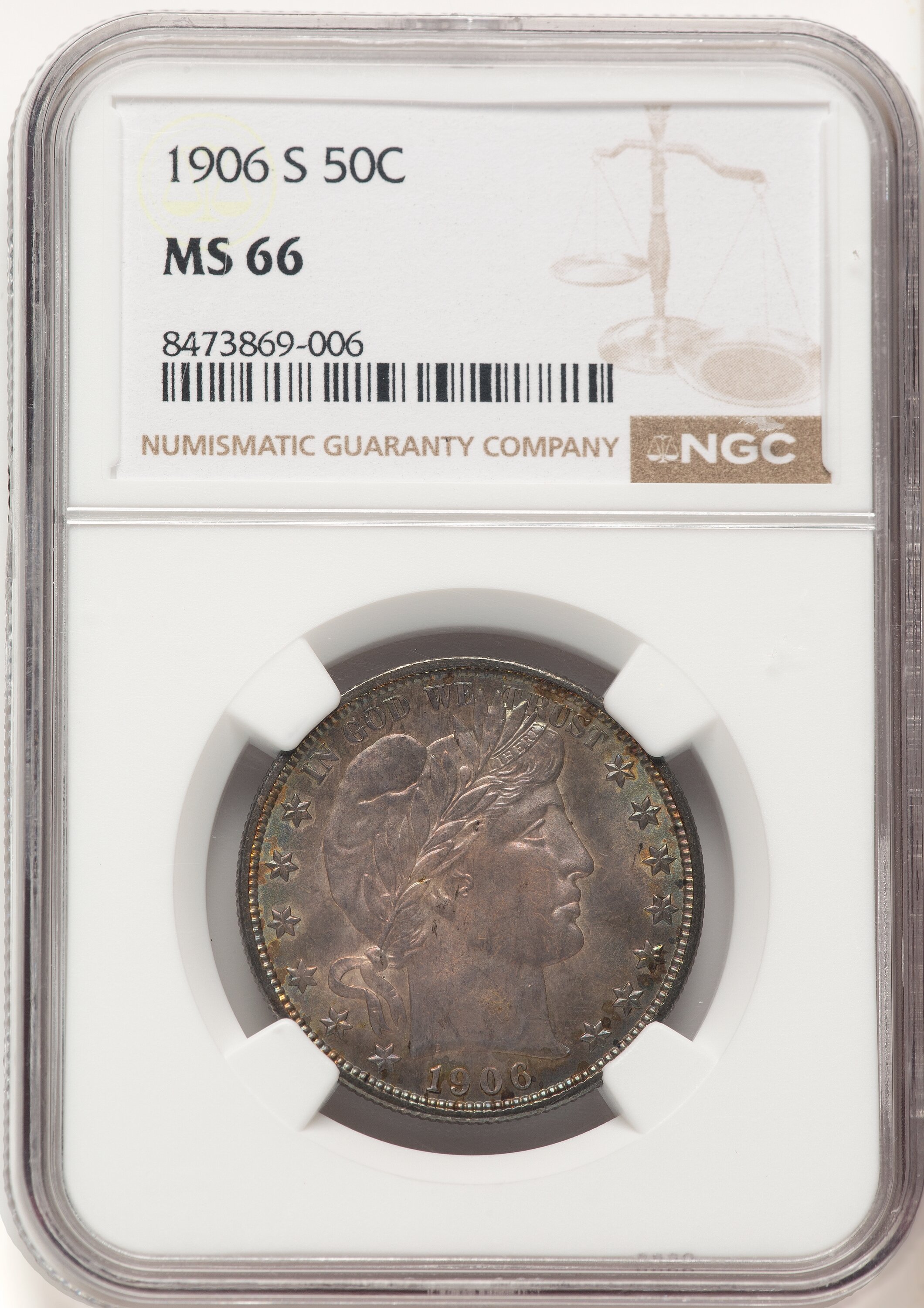 1906-S 50C 66 NGC