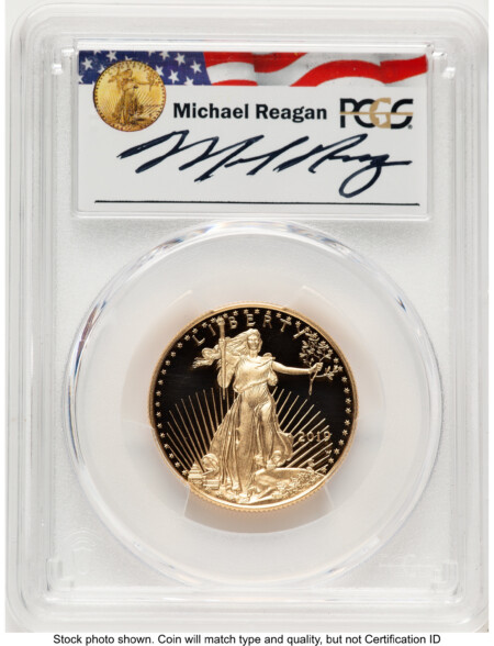 2019-W Proof Gold Eagle 1/2 oz Reagan Legacy Series Michael Reagan 70 PCGS
