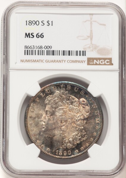 1890-S S$1 66 NGC
