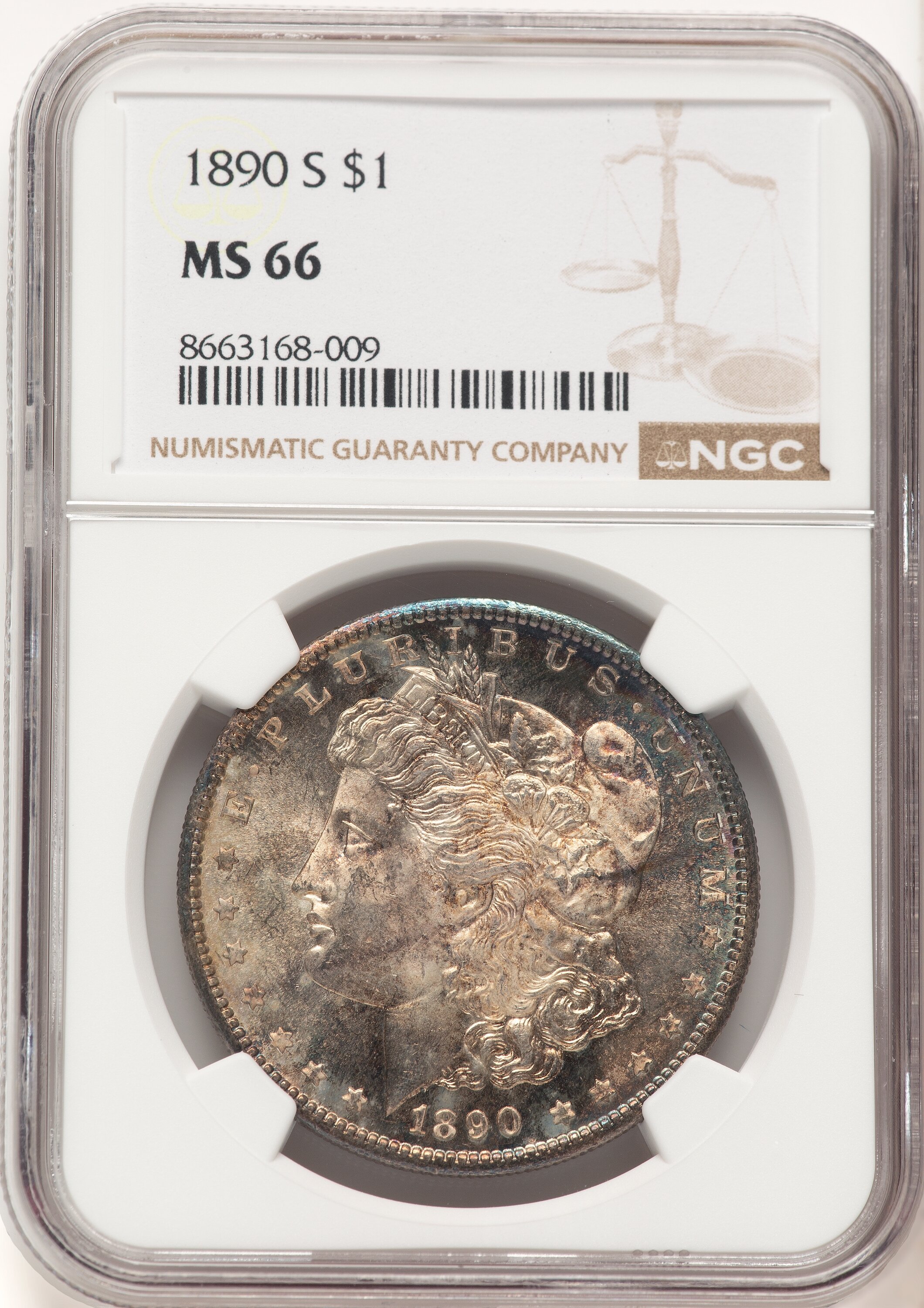 1890-S S$1 66 NGC