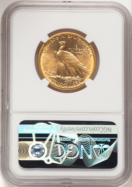 1908-D $10 NO MOTTO 64 NGC