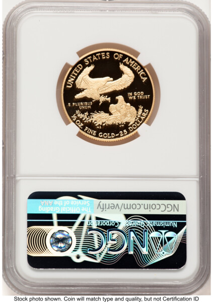 2018-W Proof Gold Eagle 1/2 oz ER Saint Gaudens Label 70 NGC
