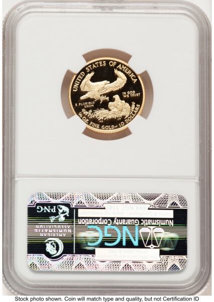 2012-W Proof Gold Eagle 1/4 oz Brown Label 70 NGC