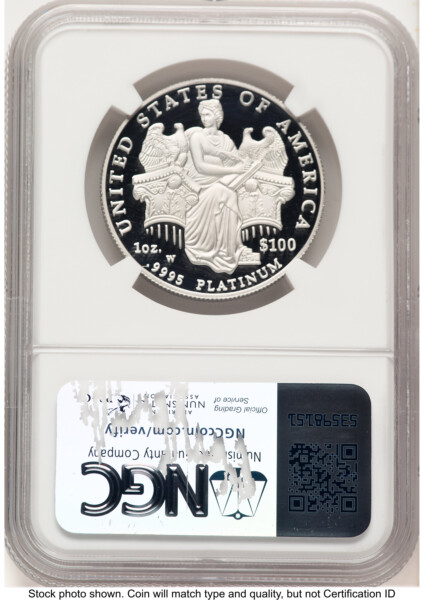 2006-W Proof Platinum Eagle 1 oz Brown Label 70 NGC