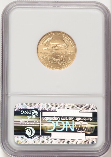 2008-W $10 Quarter-Ounce Gold Eagle, MS 70 NGC