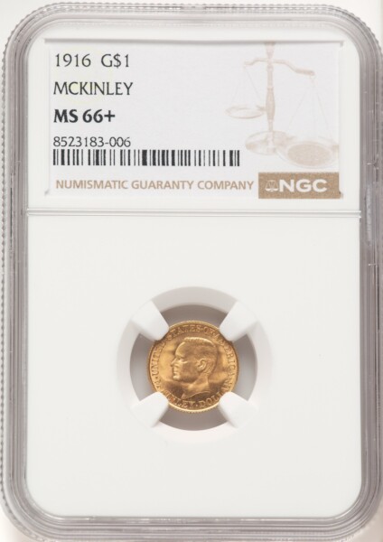 1916 G$1 McKinley NGC Plus 66 NGC