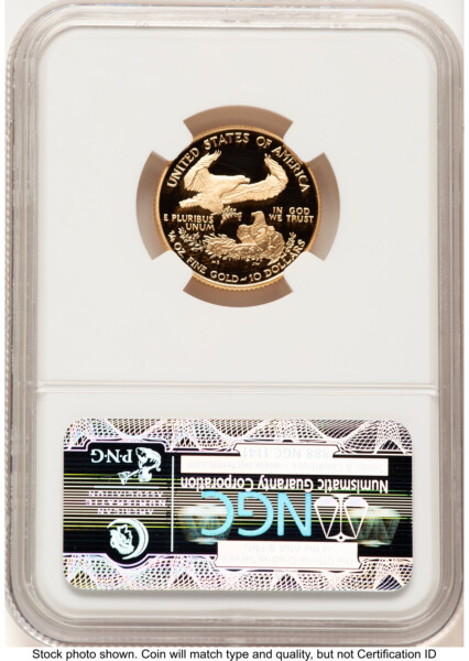 2002-W Proof Gold Eagle 1/4 oz Brown Label 70 NGC